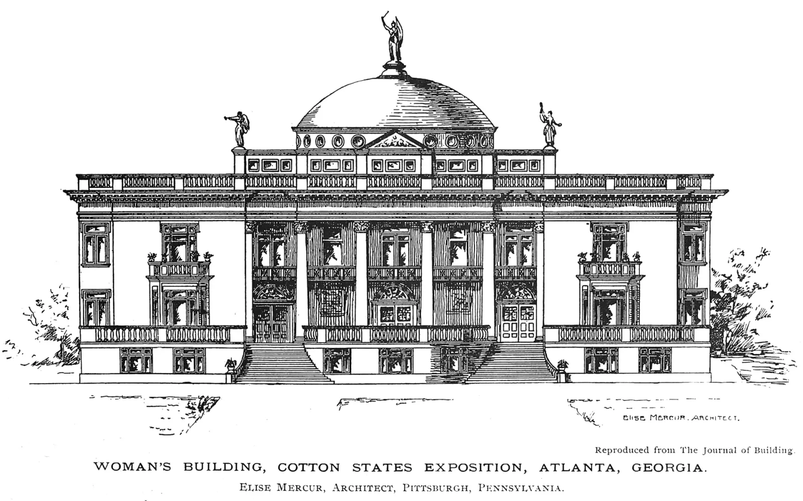 Cotton States and International Exposition: 1895-02 Woman’s Building, front