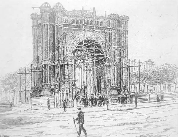 Construction of Arc de Triomf 1887-88