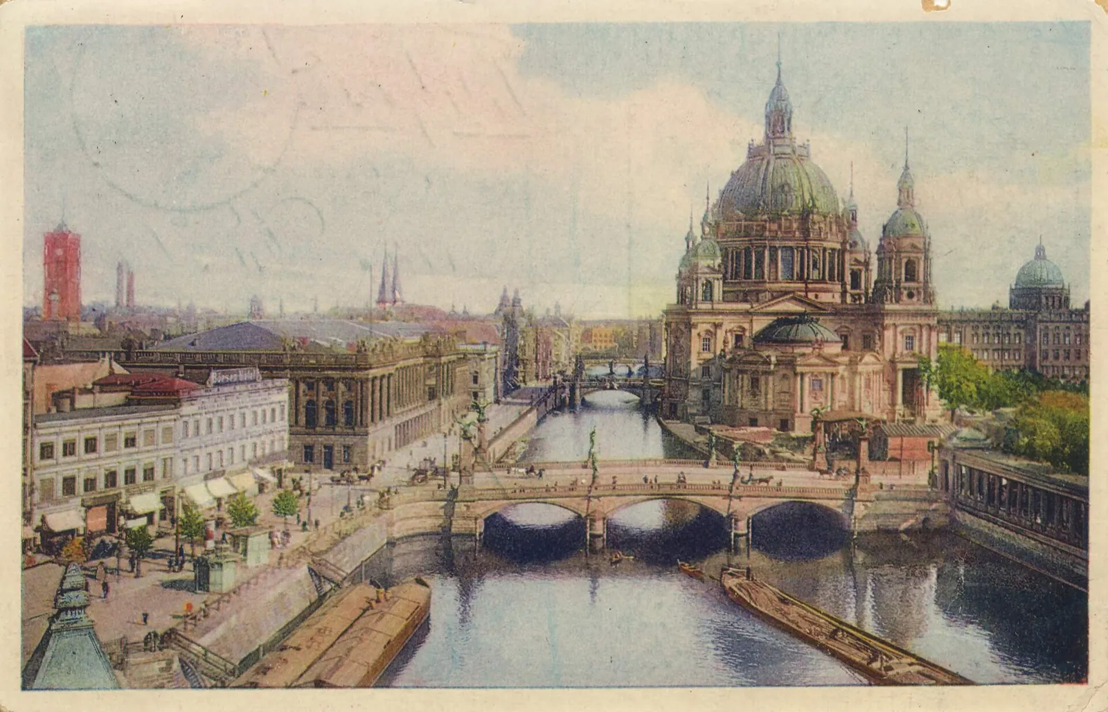 Berlin Cathedral: Berlin Börsenhotel Burgstraße Dom um 1907