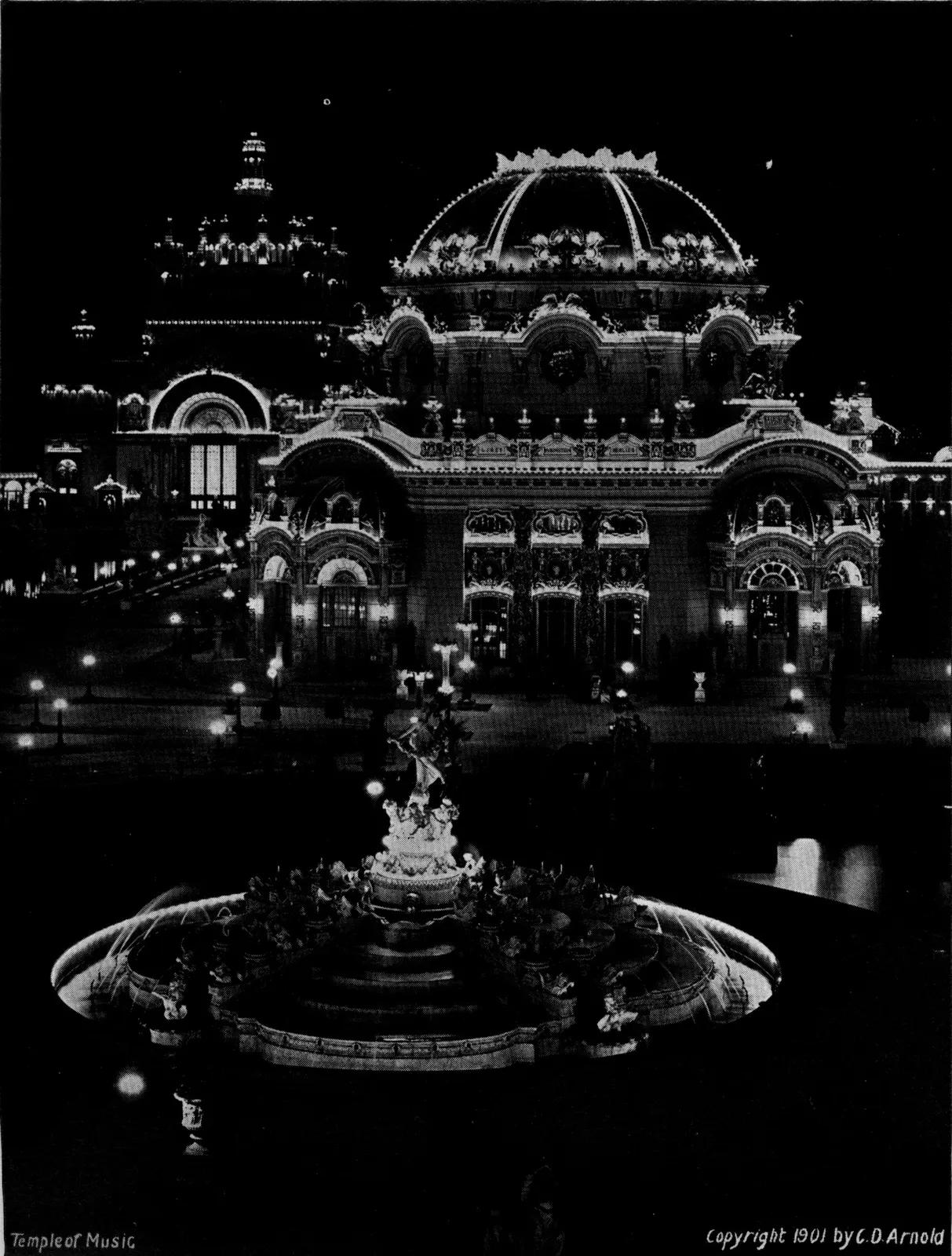 Pan-American Exposition: Pan-American Exposition - Fountain of Abundance and Music Temple