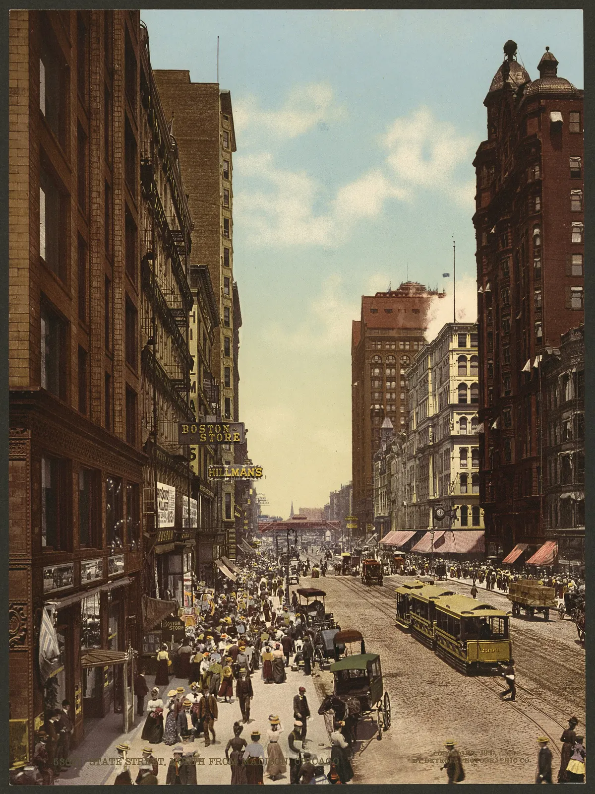 Burned and Rebuilt?: State Street, north from Madison, Chicago-LCCN2008678298