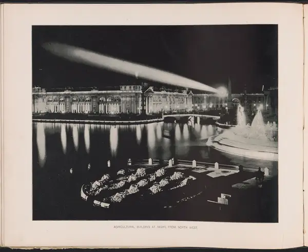 Agricultural building at night, from north west LOC ds.10719