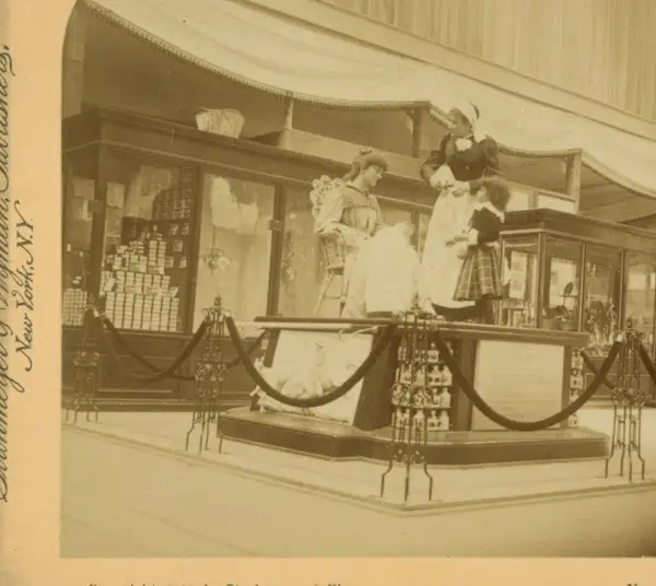 Nourishing the little treasure in the Manufactures building, World's Fair, Chicago, U.S.A
