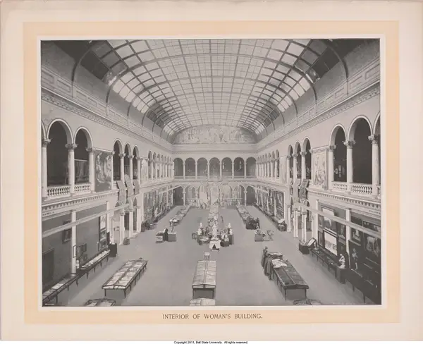 Woman's Building, Interior, William Henry Jackson
