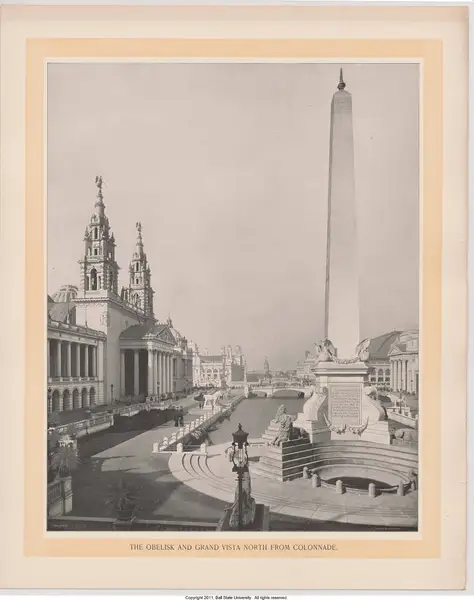 View North and Colennade Obelisk, William Henry Jackson