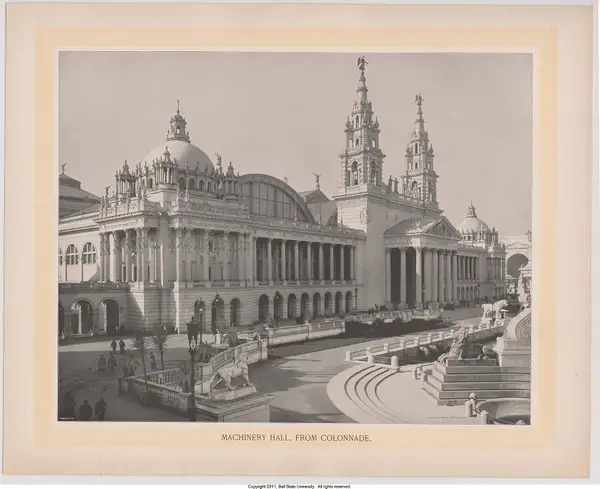 Machinery Hall, from Colonnade, William Henry Jackson