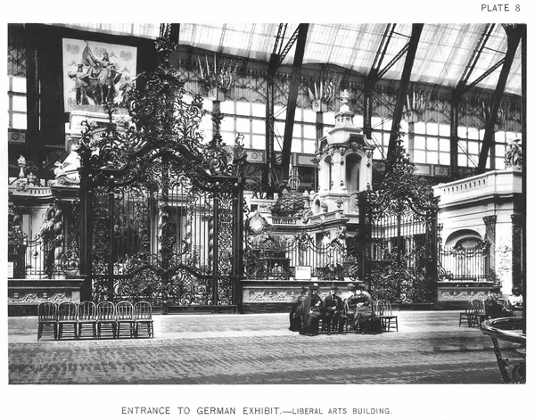 Entrance To German Exhibit--Liberal Arts Building — Official Views Of The World's Columbian Exposition —