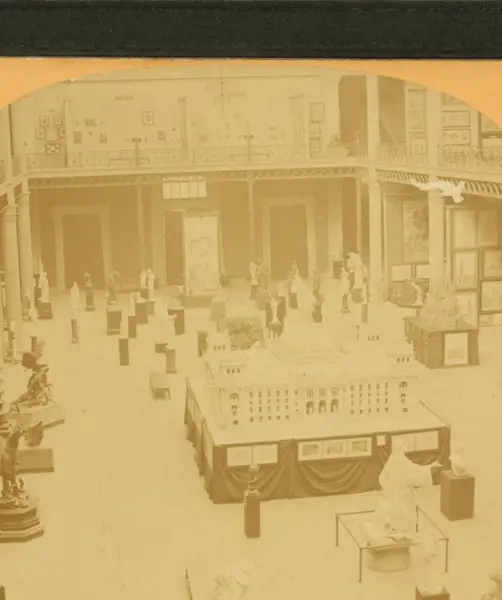 General view- Interior of Fine Arts building, Columbian Exposition