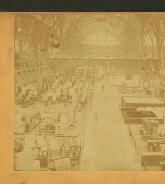Interior of Machinery Hall, Columbian Exposition