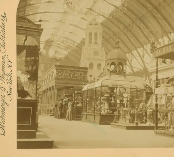 Viewing the exhibits, great Manufactures building, World's Fair, Chicago, U.S.A