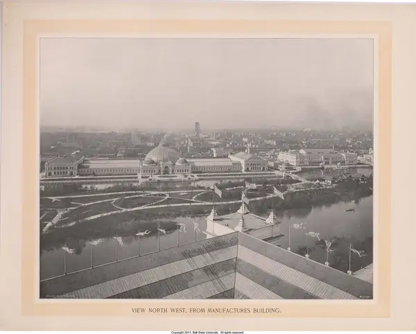 View North West from Manufacturers Building, William Henry Jackson