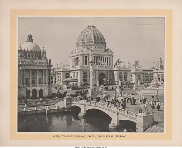 Administration Building, from Agricultural Building, William Henry Jackson