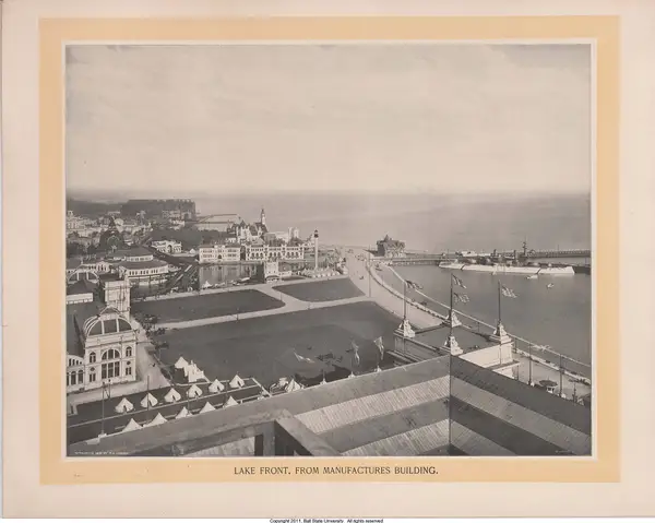 View of Lake Front, From Manufactures Building, William Henry Jackson