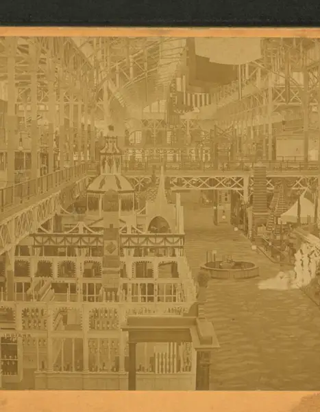 Interior of Agricultural building, Columbian Exposition