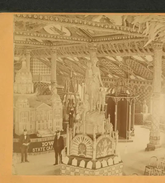 Interior of Iowa State building, Columbian Exposition
