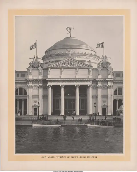 Agricultural Building, Main North Entrance, William Henry Jackson