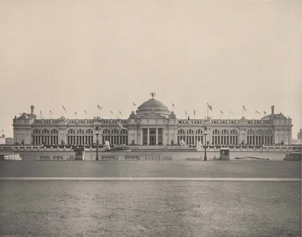 Agricultural Building, North Front, William Henry Jackson, 1893 (cropped)