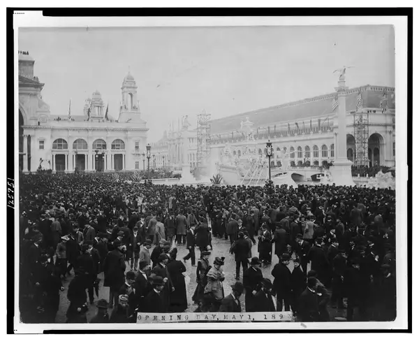 Title: Opening day, 1893 Abstract/medium: 1 photographic print.