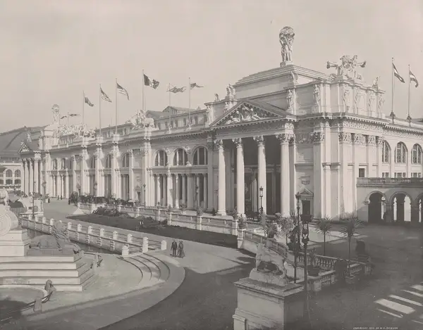 Agricultural Building from Colonnade, William Henry Jackson, 1893 (cropped)