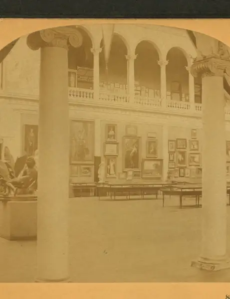 Interior of Woman's building, World's Columbian Exposition