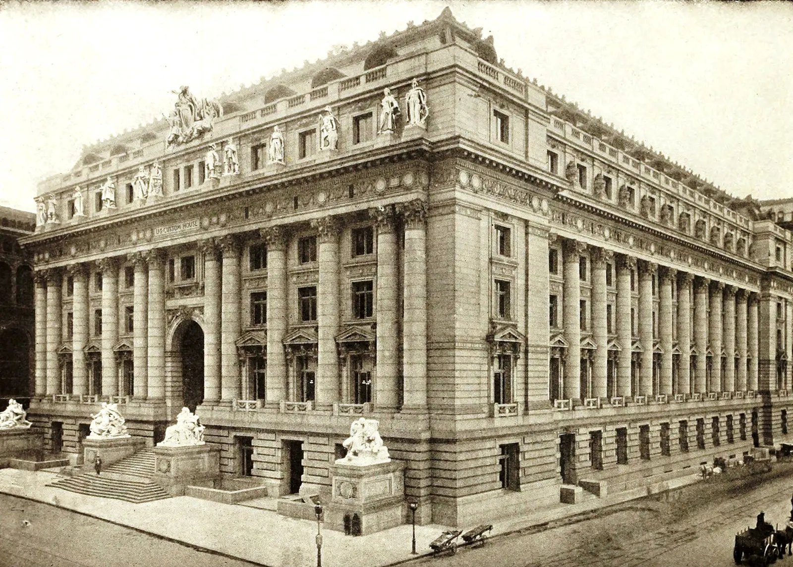 Alexander Hamilton U.S. Custom House: US Customs House New York of to-day. (1912) (14782617492)