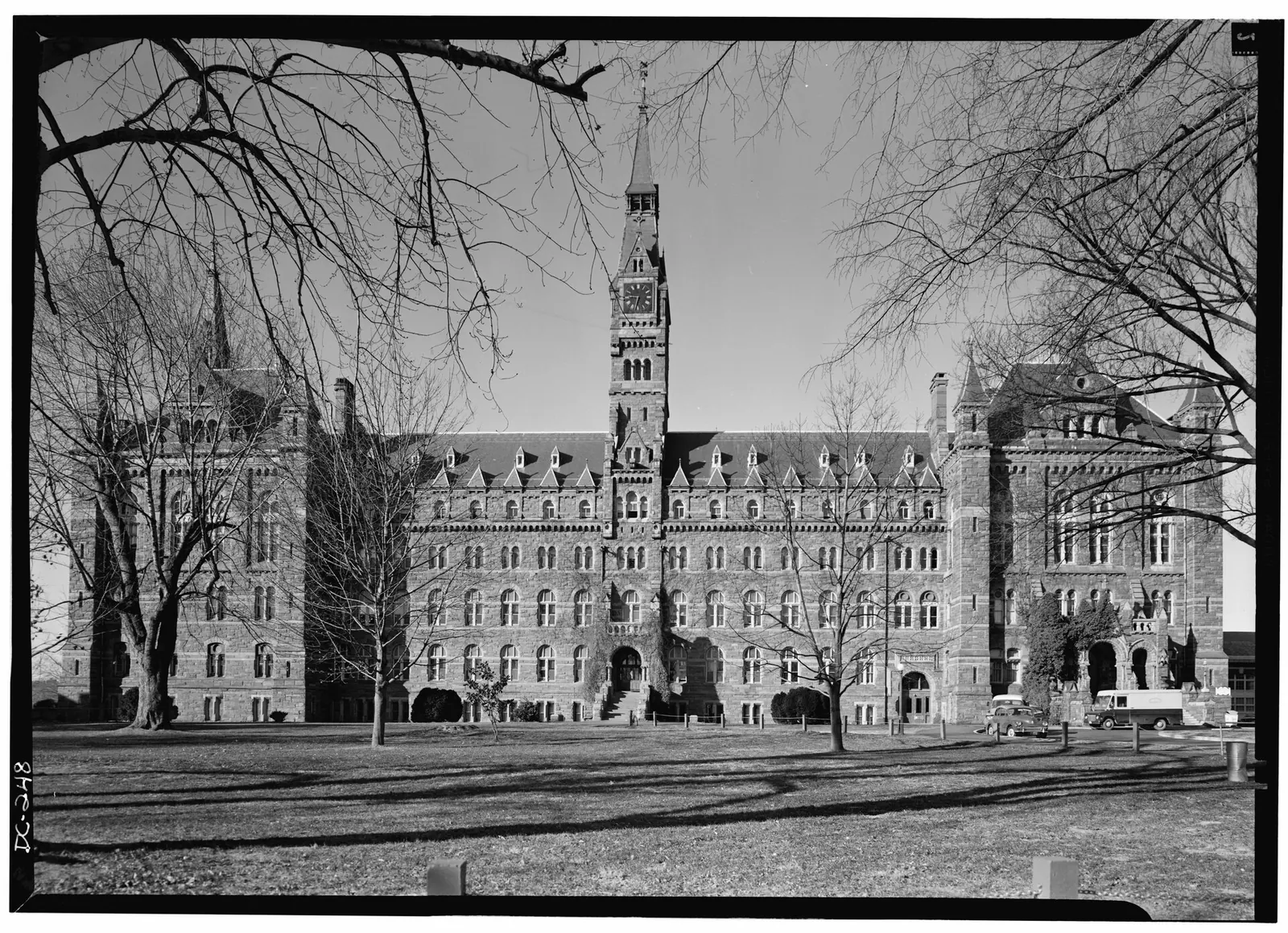 Healy Hall: November 1969 EAST (FRONT) ELEVATION - Georgetown University, Healy Building, Thirty-seventh and O Streets, Northwest, Washington, District of Columbia, DC HABS DC,GEO,118-2
