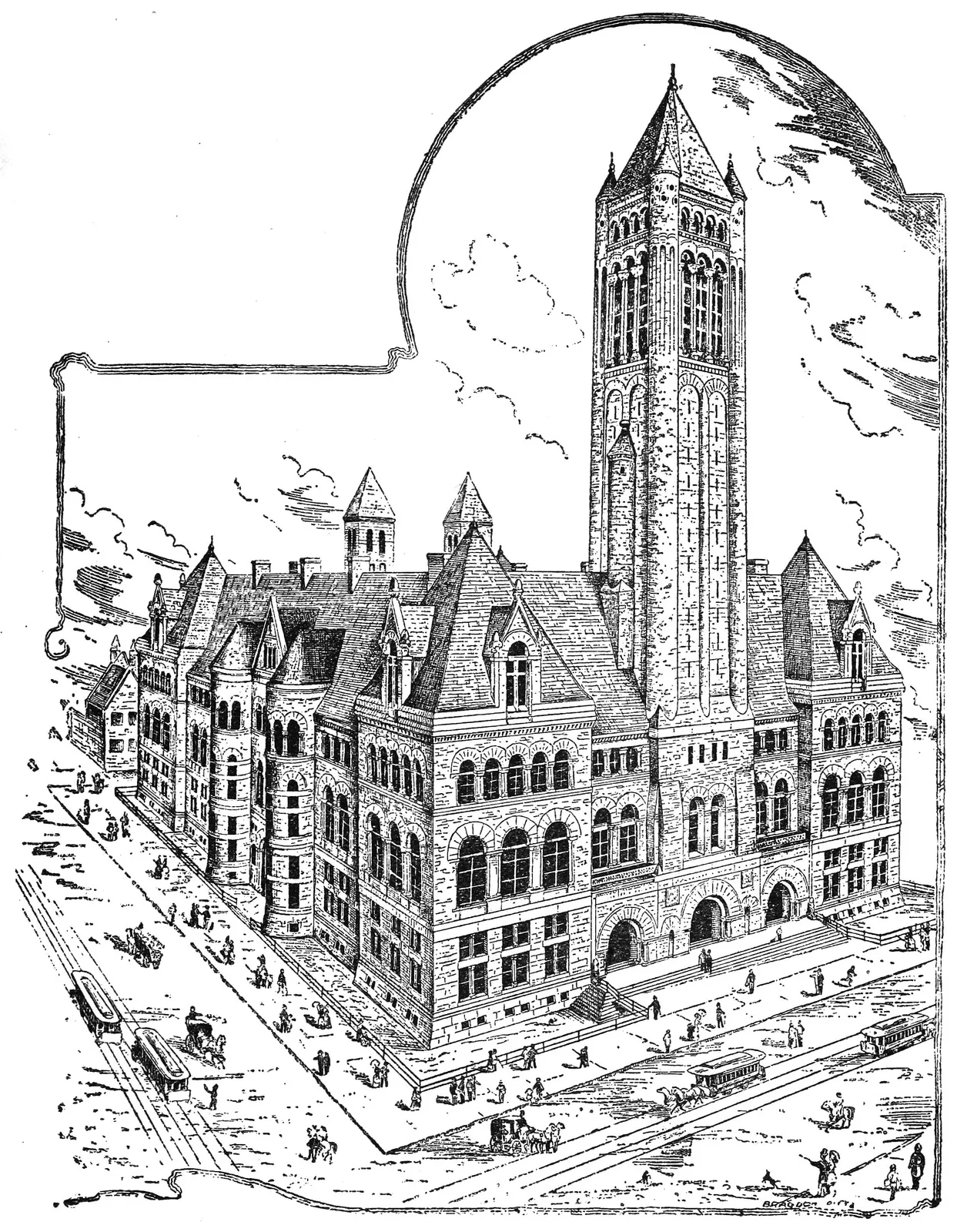 Allegheny County Courthouse: Allegheny County Courthouse, 1888