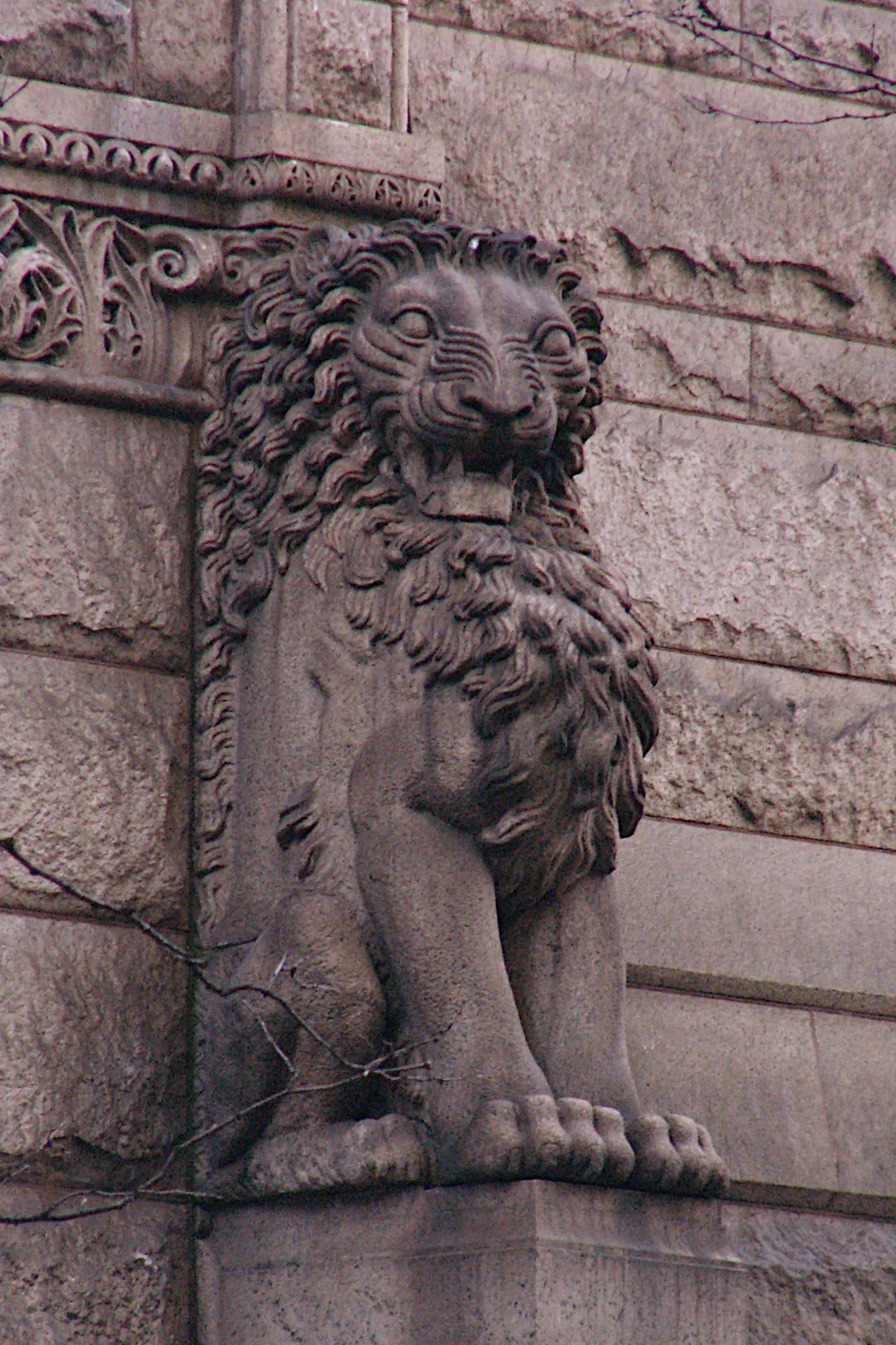 Allegheny County Courthouse: Lion, Allegheny County Courthouse, 2020-03-12