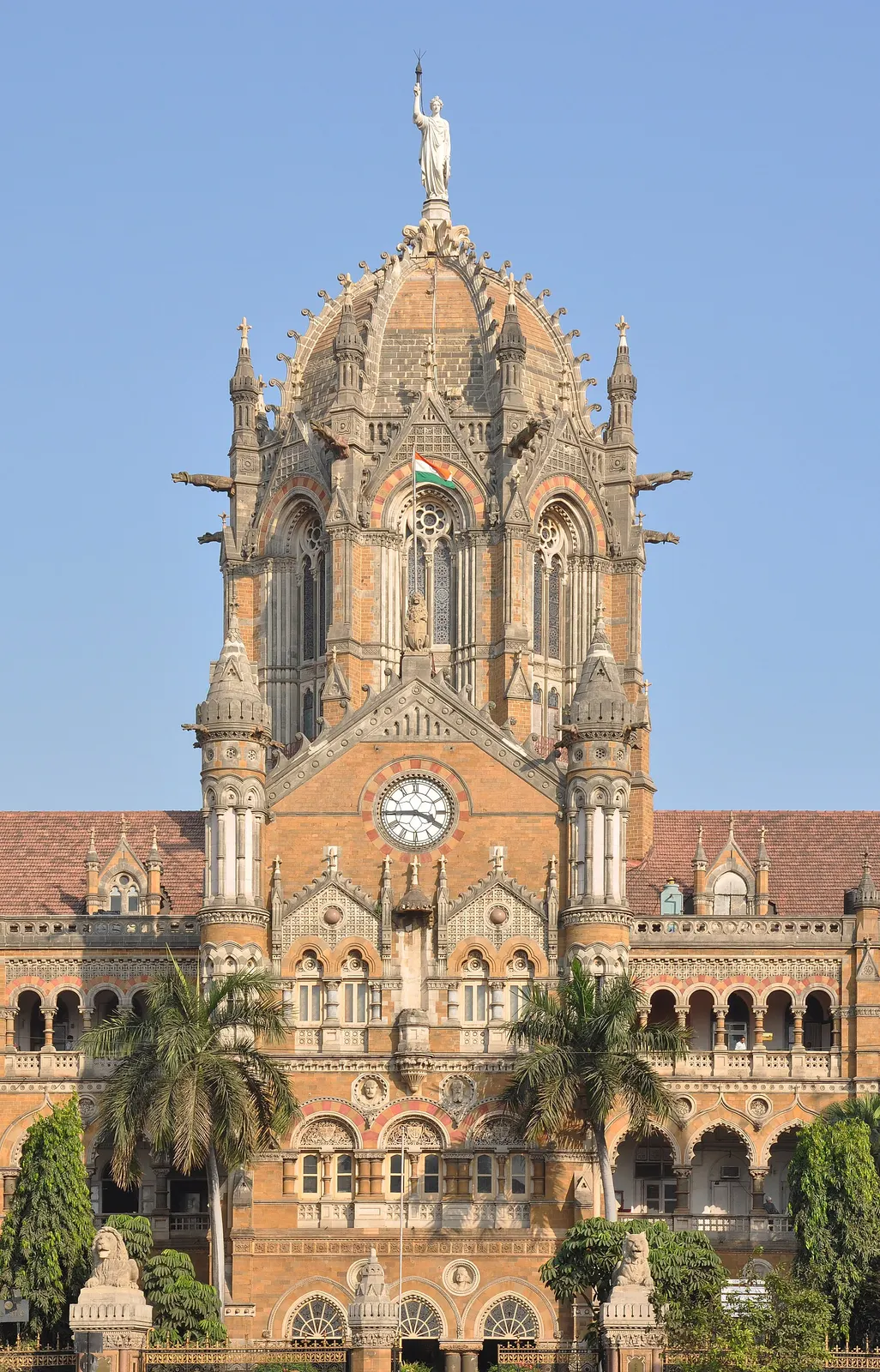 Chhatrapati Shivaji Maharaj Terminus: Close-up of Chhatrapati Shivaji Terminus