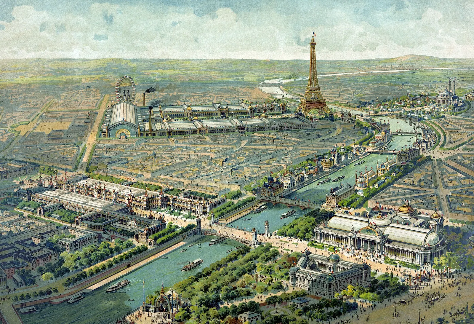 Exposition Universelle of 1900: Vue panoramique de l'exposition universelle de 1900