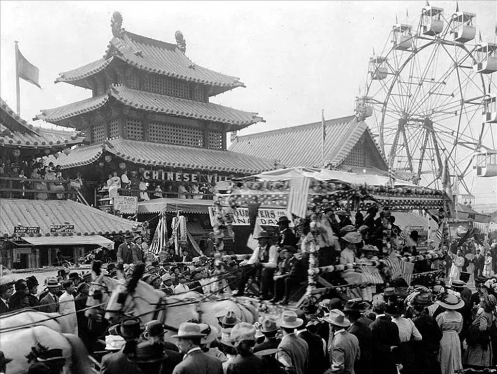 Alaska-Yukon-Pacific Exposition: China-day-parade-chinese-village-at-the-alaska-yukon-pacific-exposition-seattle-september-13-1909
