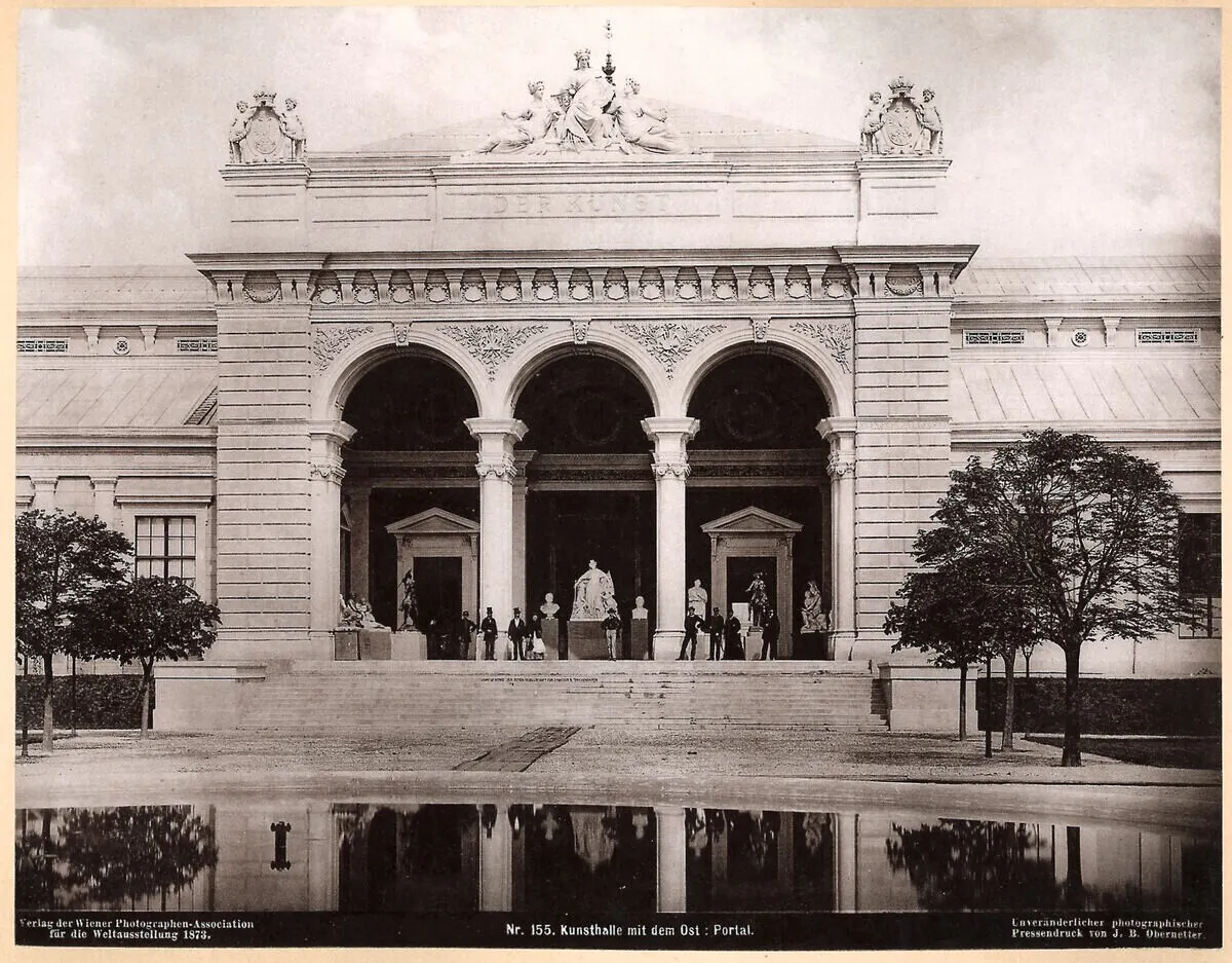 Vienna World's Fair (Weltausstellung): Kunsthalle mit dem Ostportal, Weltausstellung Wien 1873