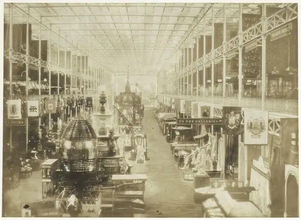The western nave of the Crystal Palace, 1851