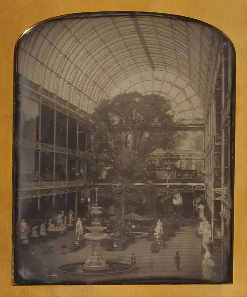 Interior of the Crystal Palace, daguerreotype by John Jabez Edwin Mayall, 1851