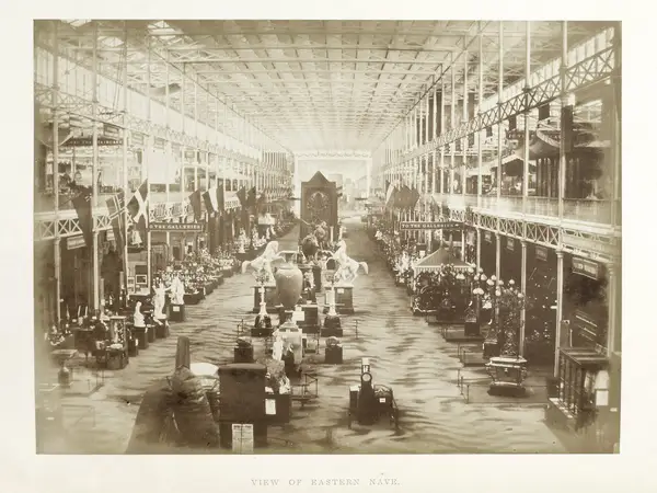 The eastern nave of the Crystal Palace, Talbot, 1851