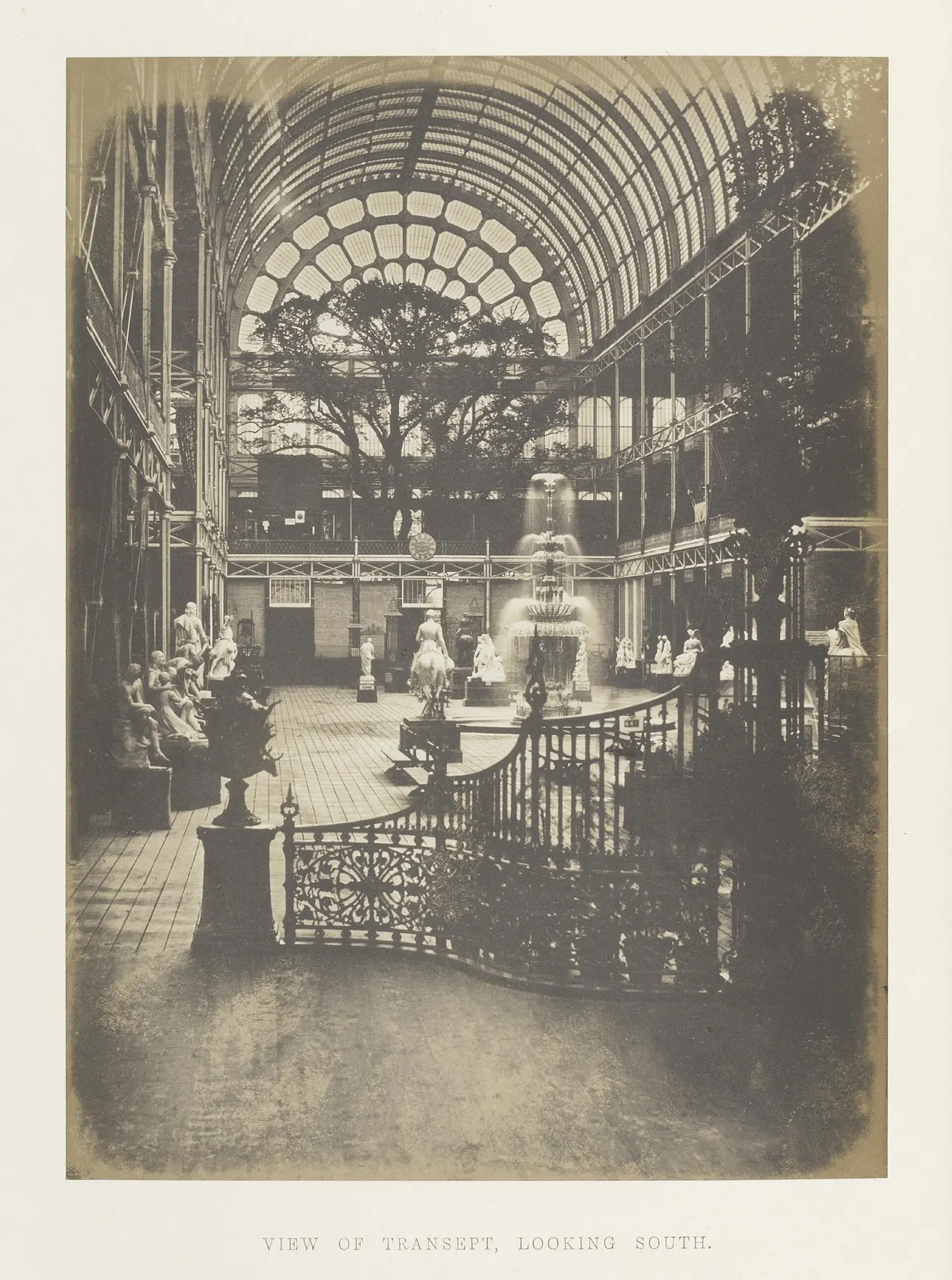 The Great Exhibition: Great Exhibition, Transept looking south, HF Talbot, 1851