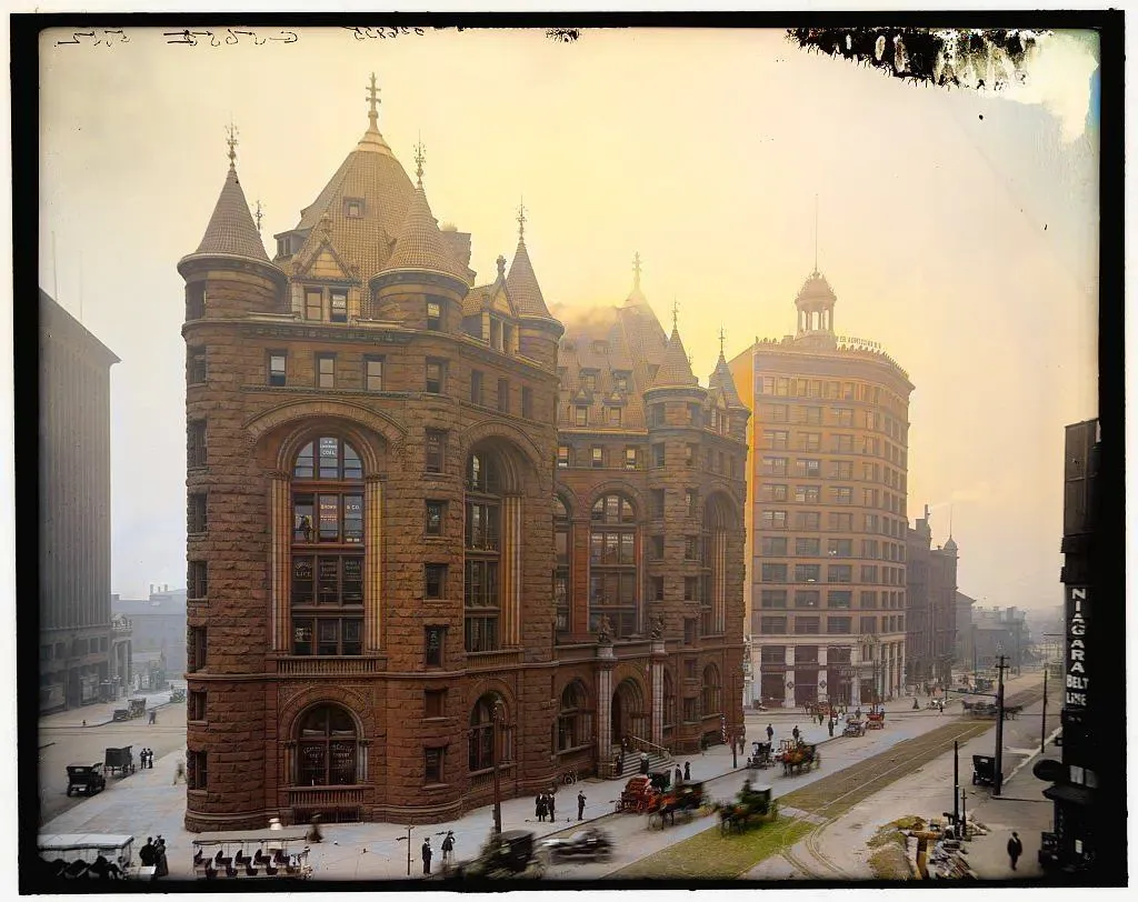 Erie County Savings Bank, hypothetical colorization