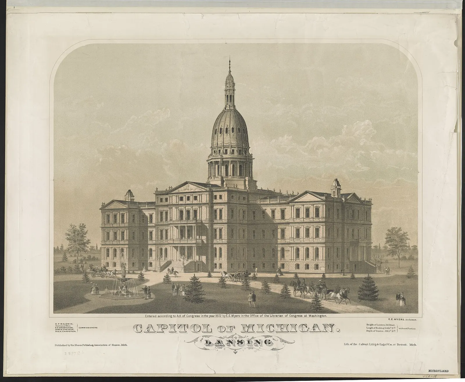 Michigan State Capitol: Capitol of Michigan. Lansing LCCN2003666435