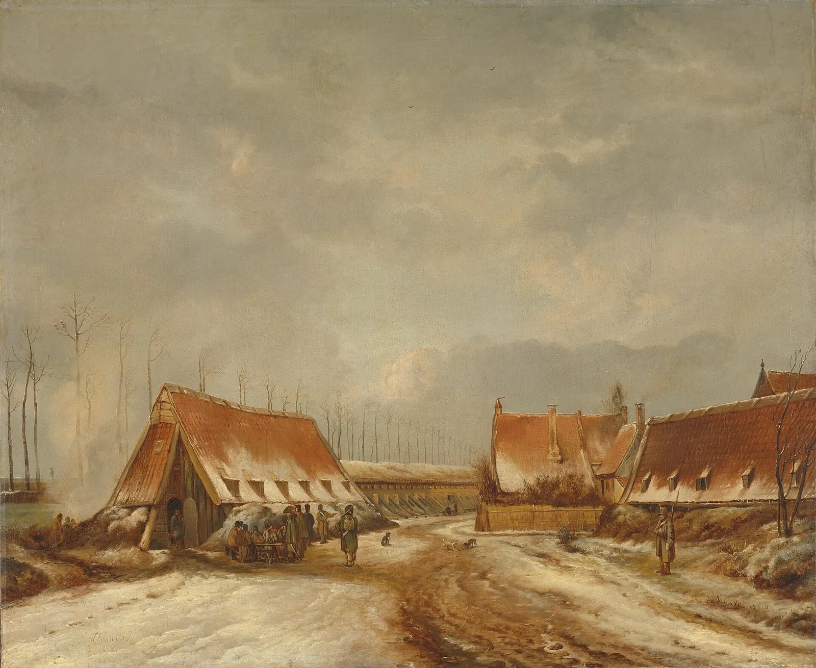 Naarden Fortress: De kazematten voor Naarden in 1814 Rijksmuseum SK-A-1372