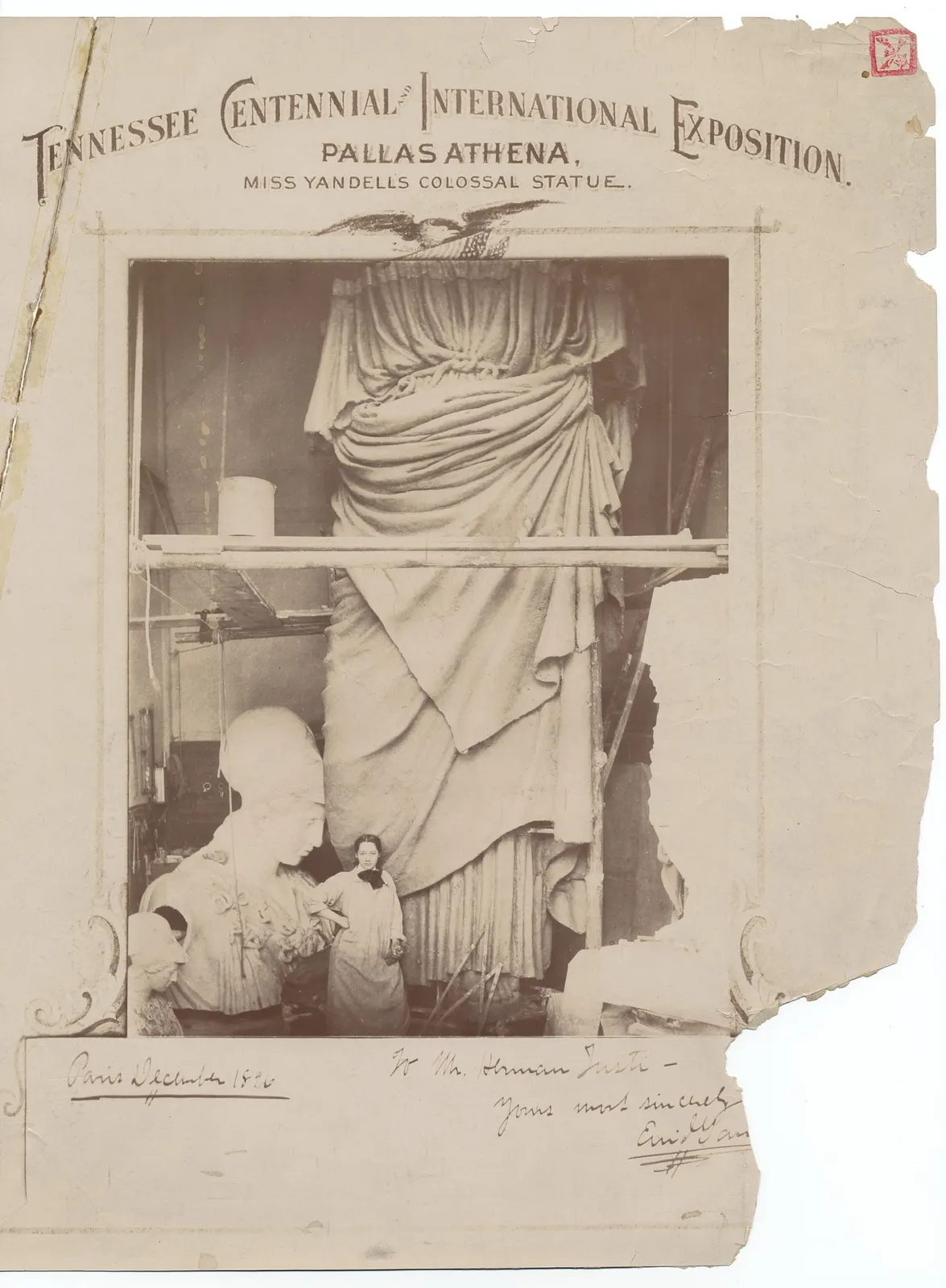 Tennessee Centennial and International Exposition: Pallas Athena, Miss Yandell's Colossal Statue (Tennessee Centennial Exposition, 1897)