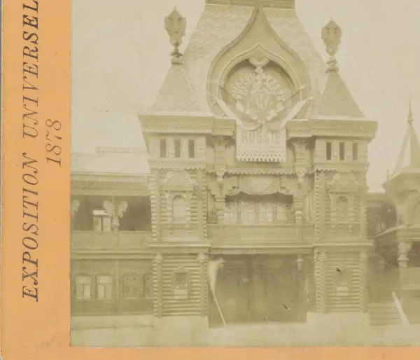 Russisch paviljoen op de Wereldtentoonstelling van 1878 Section Russe Exposition Universelle 1878 (serietitel op object)