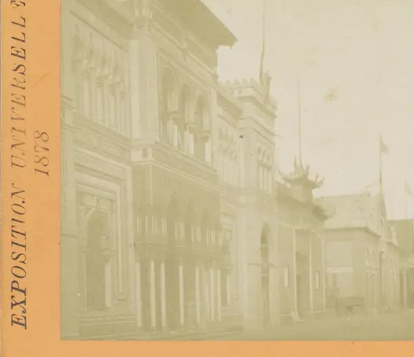 Spaanse paviljoen op de Wereldtentoonstelling van 1878 Section Espagnole Exposition Universelle 1878 (serietitel op object)