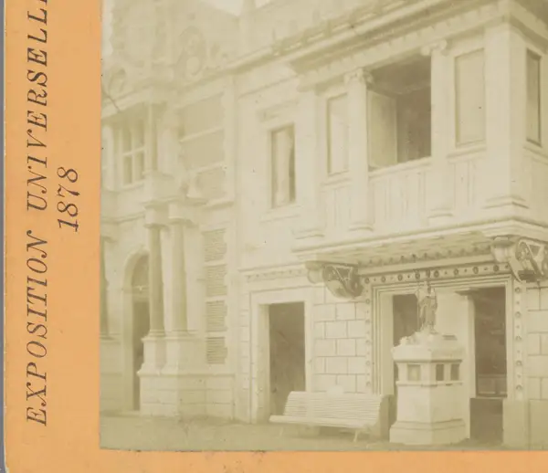Het Griekse paviljoen op de Wereldtentoonstelling van 1878 Section grecque Exposition Universelle 1878 (serietitel op object)