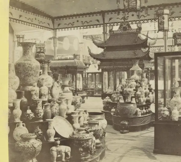 Chinese afdeling op de Wereldtentoonstelling van 1878 Section Chinoise Exposition Universelle 1878 (serietitel op object)