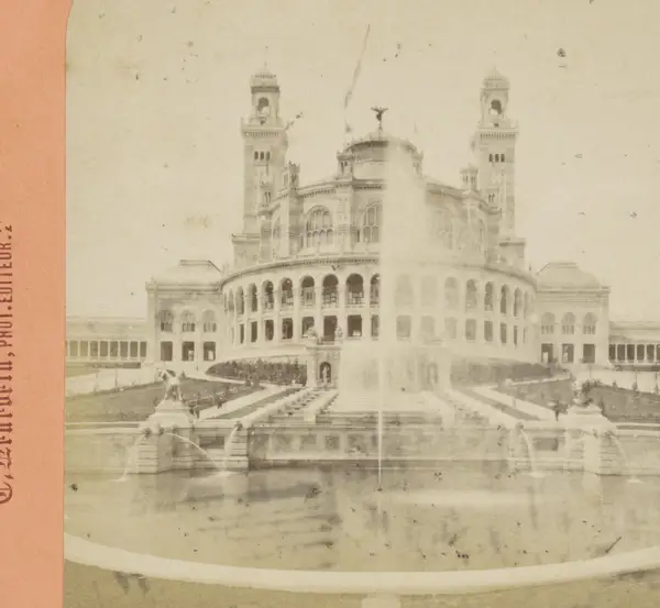 Het Palais du Trocadéro tijdens de Wereldtentoonstelling van 1878 Palais du Trocadéro Exposition Universelle de 1878 (serietitel op object)