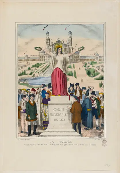 La France couronnant les arts et l'industrie en présence de toutes les Nations. G.38511