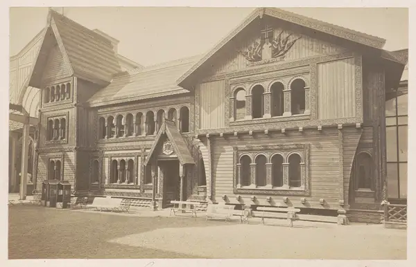 Zweeds paviljoen op de Wereldtentoonstelling te Parijs in 1878 Zweden en Noorwegen