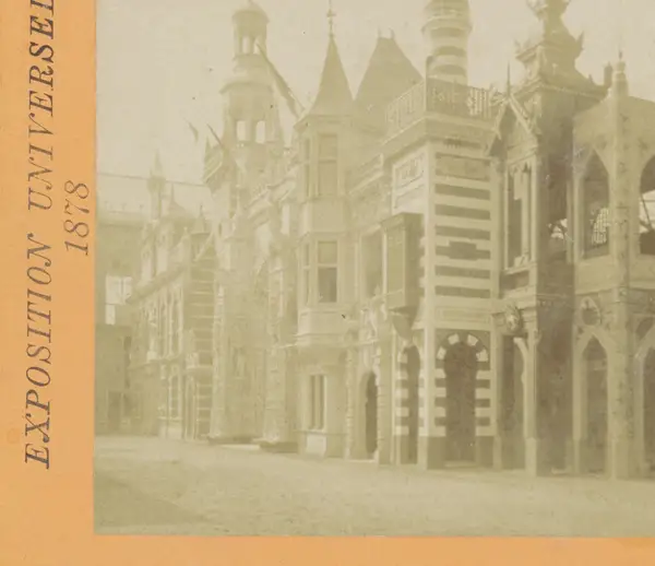 De Rue des Nations op de Wereldtentoonstelling van 1878 Rue des Nations Exposition Universelle 1878 (serietitel op object)