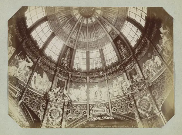 Interior decoration of the Central Dome, Palace of Diverse Industries, 1889