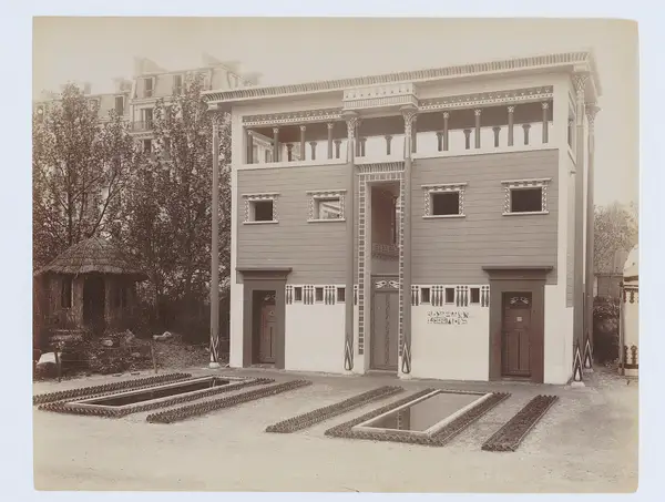 Egyptian house in Charles Garnier's History of Human Habitation, 1889